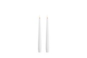 Decoratie - Moods & More LED taper candle - Slim - Classic white - 23x250 mm - 2 pcs - M50-CW023250