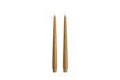 Decoratie - Moods & More LED taper candle - Slim - Honey mustard - 23x300 mm - 2 pcs - M50-HM023300