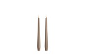 Decoratie - Moods & More LED taper candle - Slim - Sand - 23x250 mm - 2 pcs - M50-SD023250