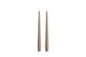Decoratie - Moods & More LED taper candle - Slim - Sand - 23x300 mm - 2 pcs - M50-SD023300