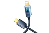USB-kabel - Joyroom A4 USB-C / Lightning Cable 20W 1.2m with display - black - 6956116731106