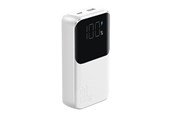 Powerbank - Joyroom Mini power bank with built-in cables JR-PBC06 30W 10000mAh - white Powerbank - Wit - 10000 mAh - 6956116776466