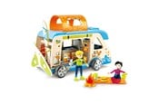 Dollhouse & Accessories - Hape Wooden Adventure Bus Dollhouse - E3407