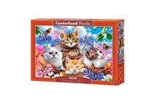 Puzzels - Selecta Play Castorland Jigsaw Puzzle Kittens with Flowers 500pcs. Vloer - B-53513