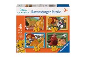 Puzzels - Ravensburger Disney Lion King Puzzle - 4 Puzzles Vloer - 120040255