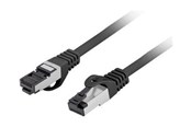 Netwerk - kabel - Lanberg patch cable - 1.5 m - black - Zwart - 1m - PCF8-10CU-0150-BK