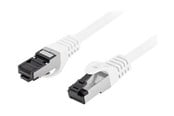 Netwerk - kabel - Lanberg patch cable - 1 m - white - Wit - 1m - PCF8-10CU-0100-W