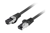 Netwerk - kabel - Lanberg patch cable - 2 m - black - Zwart - 2m - PCF8-10CU-0200-BK
