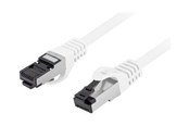 Netwerk - kabel - Lanberg patch cable - 2 m - white - Wit - 2m - PCF8-10CU-0200-W