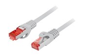 Netwerk - kabel - Lanberg PCF6-10CU - patch cable - 3 m - grey - Grijs - 3m - PCF6-10CU-0300-S