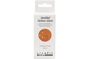 Schrijf- en tekenartikelen - Creativ Company - Speckled Ceramic Glaze 999-1060 C Opaque Orange Sun - 60ml - 789753