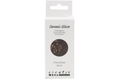 Schrijf- en tekenartikelen - Creativ Company - Ceramic Glaze 984-1101 C Opaque Chocolate Brown - 60ml - 789711