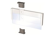 Conferentie & Presentatie - DURABLE Deurbord met een modern aluminium frame en kartonnen insert. Schroeven reeds bevestigd, montageset inbegrepen. - 480023