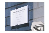 Conferentie & Presentatie - DURABLE Deurbord met een modern aluminium frame en kartonnen insert. Schroeven reeds bevestigd, montageset inbegrepen. - 480123