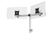 Monitorbevestiging - DURABLE Monitorbeugel voor 2 schermen. Met bureauklem. De schermpositie is instelbaar in de hoogte, draaibaar en kantelbaar. - 508523