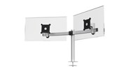 Monitorbevestiging - DURABLE Monitorbeugel voor 2 schermen. Met bladdoorvoer. De schermpositie is instelbaar in de hoogte, draaibaar en kantelbaar. - 508623