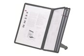 Conferentie & Presentatie - DURABLE Ruimtebesparende tafelstandaard met 5 SHERPA® A4 displaypanelen. - 554001