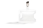 Conferentie & Presentatie - DURABLE ID-kaarthouder voor 1 kaart, gemaakt van 70 % gerecycled polypropyleen. Met draaibare klem. - 896119