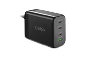 Mobiel - Adapters & Opladers - SBS 200 Watt GaN charging station - Black - TECHGSTUSB3C200W