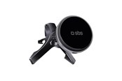 Mobiel - Adapters & Opladers - SBS MagSafe Charging Compatible Air Vent Magnetic Mount - Black - TESUPMAGWIR15W