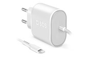 Mobiel - Adapters & Opladers - SBS 5W Travel Charger for iPhone iPad and iPod - White - TETRLHSTD89