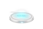 Mobiel - Adapters & Opladers - SBS Wireless 15W Qi Charger Pad - White - TEWIRELESSUF15W