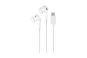 Headphones/Headsets - Puro Stereo Earbuds "Filo Pro" with USB-C Connector - PUIPHF31USBCWHI