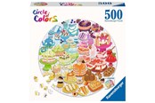Puzzels - Ravensburger Jigsaw Puzzle Round Circle of Colors Desserts Pastries 500st. 2D Puzzels - 171712