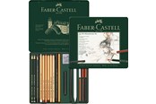 Schrijf- en tekengerei - Faber-Castell Set Pitt Monochrome tin of 21 - 112976