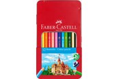Schrijf- en tekengerei - Faber-Castell Colour pencils hexagonal tin 12x window - 115801