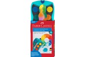 Schrijf- en tekengerei - Faber-Castell Connector paint box 12 colours turquoise - 125003