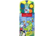 Schrijf- en tekengerei - Faber-Castell Con paint box 12 dinsosaur chinese white - 125036