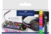 Schrijf- en tekengerei - Faber-Castell Neon marker cardboard wallet of 6 - 160806