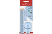 Schrijf- en tekengerei - Faber-Castell Set Grip 2001 sky blue blister card - 580074