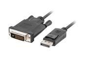 Beelscherm- en tv-kabel - Lanberg - video adapter cable - DisplayPort to DVI-D - 1.8 m - CA-DPDV-10CU-0018-BK