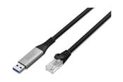 Netwerk - kabel - DIGITUS network cable - black - Zwart - 2m - AK-300600-020-S