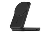 Mobiel - Adapters & Opladers - Belkin UltraCharge wireless charging stand - 2-in-1 Qi2 magnetic foldable - + AC power adapter - 24 pin USB-C - 25 Watt - WIZ038KQBK