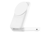 Mobiel - Adapters & Opladers - Belkin UltraCharge wireless charging stand - 2-in-1 Qi2 magnetic foldable - + AC power adapter - 24 pin USB-C - 25 Watt - WIZ038KQWH