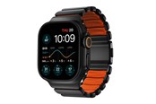 Smartwatch - Accessoires - Nomad Stratos Band - 49mm | Black Titanium | Ultra Orange FKM - NM011116858