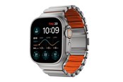 Smartwatch - Accessoires - Nomad Stratos Band - 49mm | Natural Titanium | Ultra Orange FKM - NM011123858
