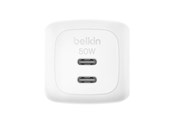 Mobiel - Adapters & Opladers - Belkin BoostCharge 50W Dual USB-C PD Wall Charger with PPS WHT - WCH019KQWH