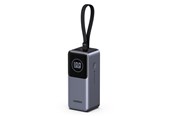 Powerbank - UGREEN Nexode Power Bank (20000mAh.130W 3 Ports Built-in Cable) Powerbank - Zilver - 20000 mAh - UGR5702