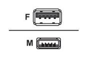 USB-kabel - Unitek Y-C4030GBK - USB extension cable - USB Type A to USB Type A - 3 m - Y-C4030GBK