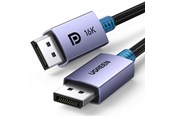 Beelscherm- en tv-kabel - UGREEN DisplayPort 2.1 - 2m - Black - 15384