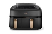 Overige keukenapparatuur - Philips 5000 Series NA552 - double hot air fryer - black stainless steel - NA552/00