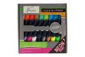 Hobby artikelen - Nassau Acrylic Paint Fluorescent and Metallic Colors 18x36 ml - AR0701/22RT