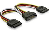 SATA - ATA-kabel - Deltaco Y-power adapter to 15-pin SATA power for 2x hard drives - SATA-15