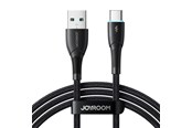 USB-kabel - Joyroom Starry Series SA32-AC3 3A USB-A / USB-C cable 1m - black - 6956116759742