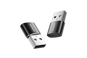USB hub - Joyroom adapter from USB Type C (female) to USB (male) 2 pcs. black (S-H152 Black) USB hub - Zwart - Joyroom S-H152 USB male to Type-C female adapter-2
