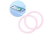 Mobiel - Covers & Cases - Joyroom set of metal magnetic rings for smartphone 2 pcs. pink (JR-Mag-M3) - JR-Mag-M3-2pcs-pink